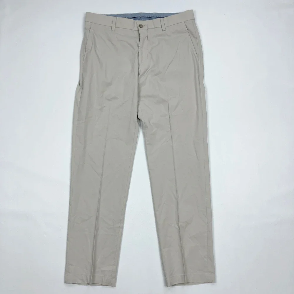 Ballin Ceramica Modern Fit Men 34x30 Khaki Cotton Stretch Performance Pants